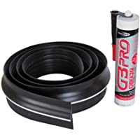 Stormguard 04SR5072515BL - 2515Mm Garaje Piso Umbral Seal - Negro